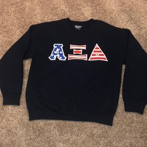 Alpha Xi Delta American Flag Stitched Shirt